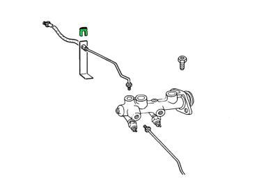Befestigungsklemme/ Klammer für Bremsschlauch (611 113 715) VW div. ...